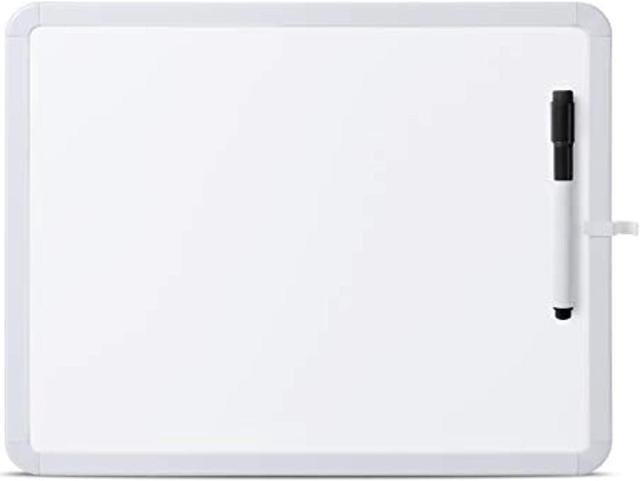Dry Erase Board, 14 X 11 With A Black Dry Erase Marker, Small White Board,  White