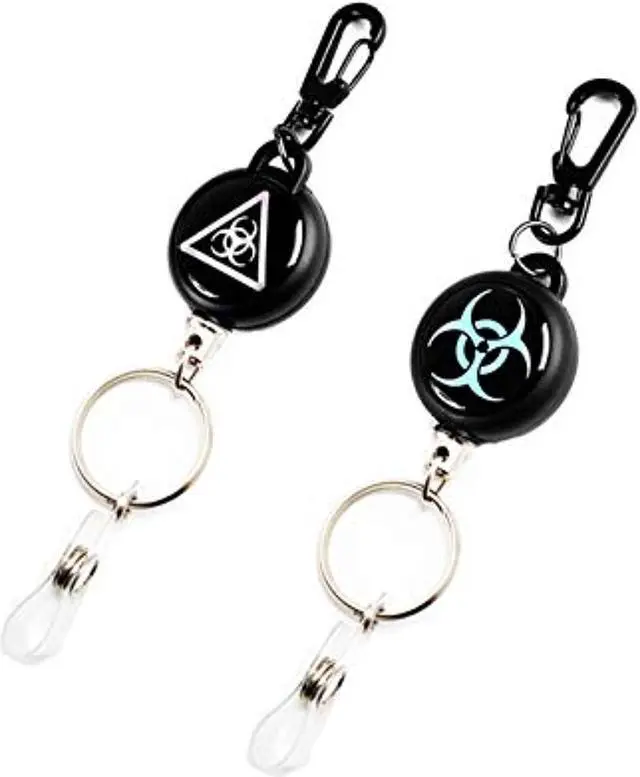 Main image of Heavy Duty Retractable Reel For Badge Holders,Id Cards And Keychains Pack Of 2