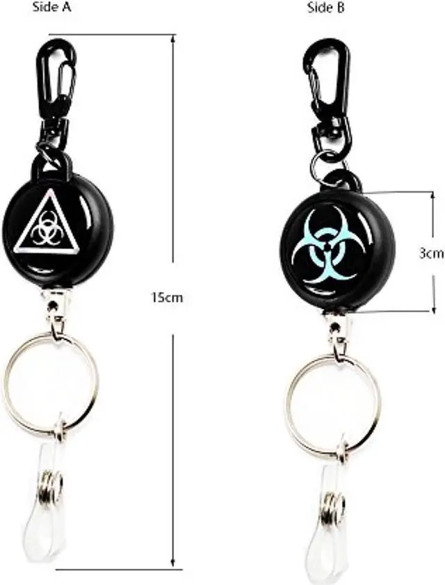 Alt view image 2 of 4 - Heavy Duty Retractable Reel For Badge Holders,Id Cards And Keychains Pack Of 2