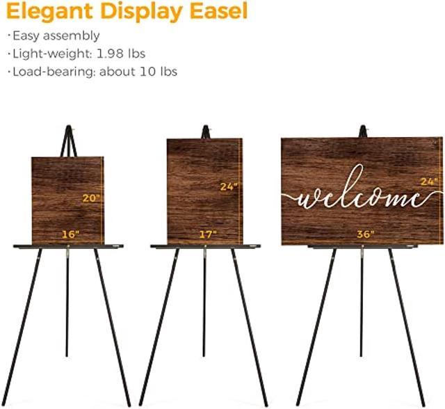 Wood Easel Wedding Sign Stand . Floor Display Lightweight Easel