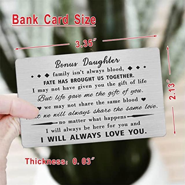 You Will Never Know - Gift for Stepdaughter - from Stepmom or Bonus Mom - Christmas Gifts, Birthday Present for Her, Valentine's Day, Graduation 18K