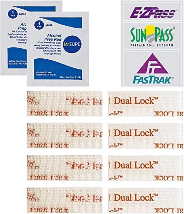 EZ Pass/IPass/IZoom/SunPass Mounting Strips 8 Pcs (4 Sets), Peel