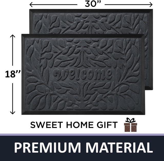 Heavy Duty Welcome Mats Outdoor Indoor 18x30 Front Door Mat Indoor for  Entrance Home Patio Back Door Waterproof, Tapetes Entrada Casa Exterior,  Inside Outside E… in 2023