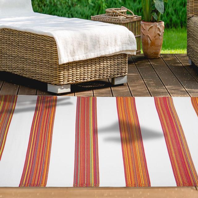 Outdoor Rug 5X7Ft Outdoor Plastic Straw Rug Waterproof Outdoor