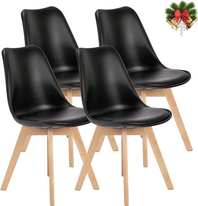 4 black kitchen online chairs