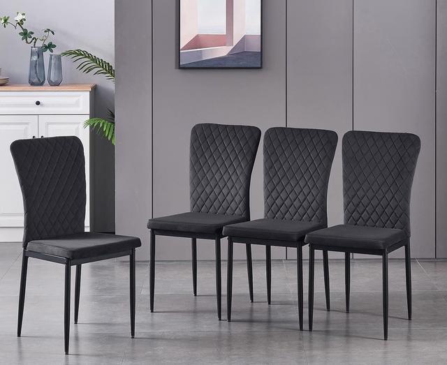 Metal high discount back dining chairs