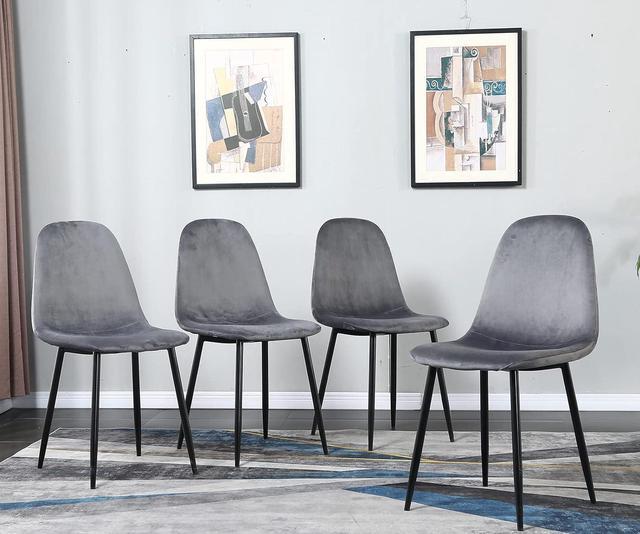 4 black kitchen online chairs