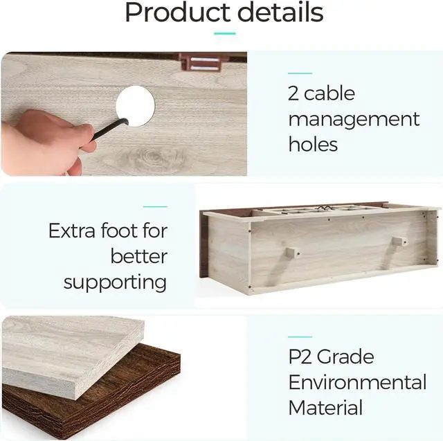 Alt view image 7 of 7 - LINSY HOME Farmhouse TV Stand for 65 Inch TV, Wood Entertainment Center with Glass Door Storage Cabinet & Adjustable Shelves, Large Sturdy TV Console Table for Living Room Bedroom