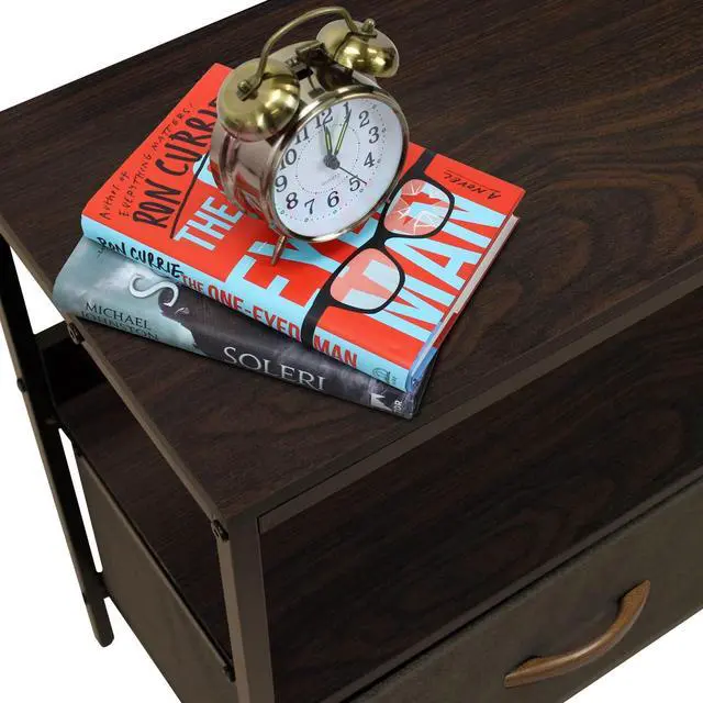 Alt view image 7 of 7 - Sorbus TV Stand Dresser with 2 Drawers - Television Riser Chest with Storage - Bedroom, Living Room, Closet, & Dorm Furniture