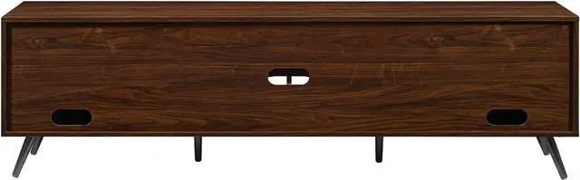 Alt view image 6 of 7 - Walker Edison Nora Modern Minimal Open-Shelf TV Stand for TVs up to 80 Inches, 70 Inch, Dark Walnut