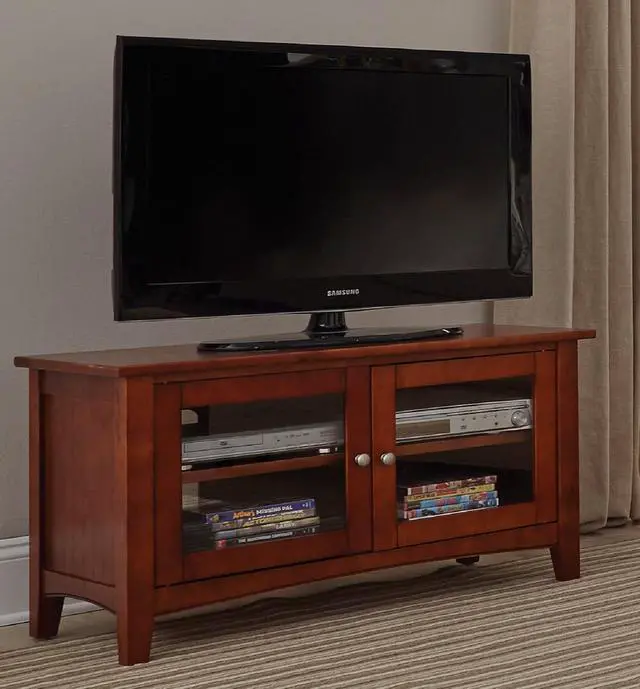 Alt view image 2 of 4 - Alaterre Furniture Alaterre Shaker Cottage TV Stand, 36-Inch, Cherry