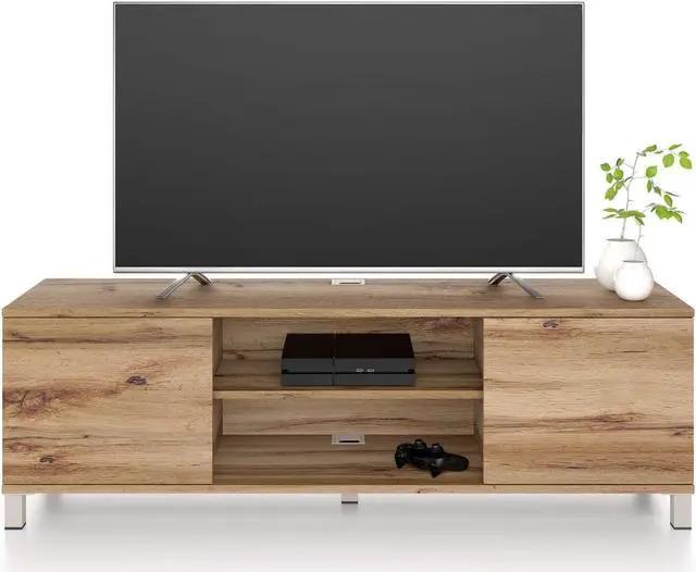Alt view image 7 of 7 - Mobili Fiver, Rachele TV Stand, Rustic Oak, Made in Italy