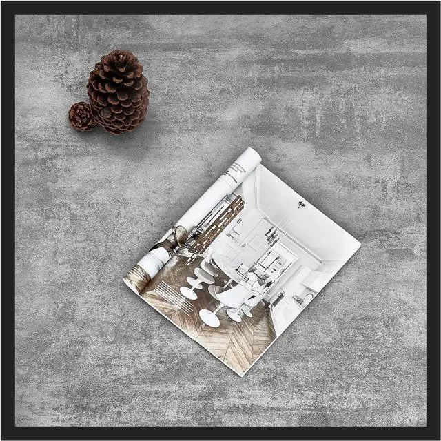 Alt view image 3 of 7 - SAYGOER Small Coffee Table Square Modern Coffee Tables for Small Spaces Low Center Table for Living Room Office, Wood Top with Metal Frames, Easy Assembly, Gray Wood