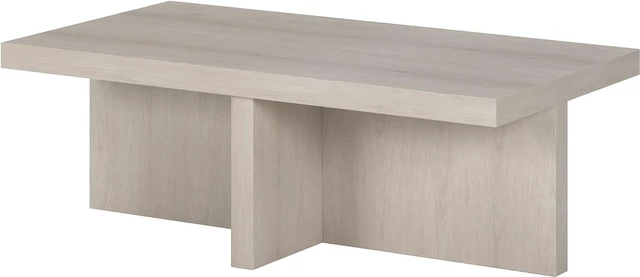 Alt view image 5 of 7 - Henn&Hart 44" Scandinavian Coffee Table, Beech White