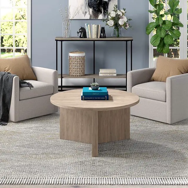Alt view image 7 of 7 - Henn&Hart Anders Coffee Table, 32" Wide,Grey