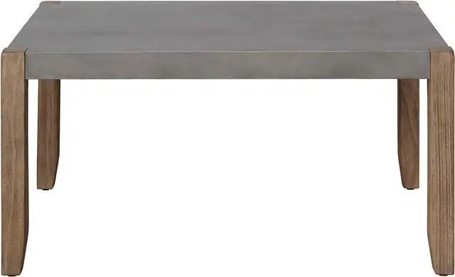 Alt view image 2 of 6 - Alaterre Furniture Newport 36" L Faux Concrete and Wood Coffee Table