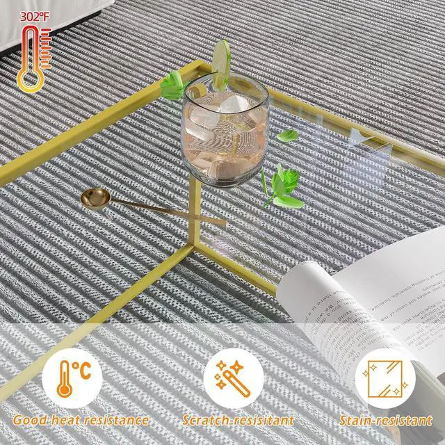 Alt view image 4 of 7 - Glass Coffee Table Modern Center Table,Minimalist Coffee Table Sofa Side Tea Table for Living Room,Tempered Glass-top with Sturdy Metal Frame, Easy Assembly,26.7 x 26.7 x 15.7 Inches, Gold