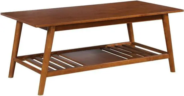 Alt view image 5 of 7 - Linon Mid Century Walnut Melissa Coffee Table