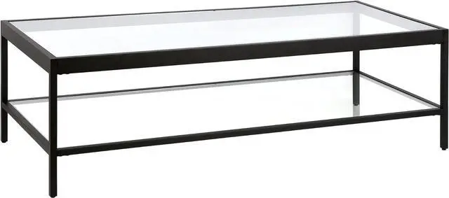Main image of Henn&Hart 54" Modern Coffee Table, Black