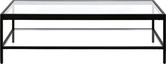 Alt view image 4 of 6 - Henn&Hart 54" Modern Coffee Table, Black