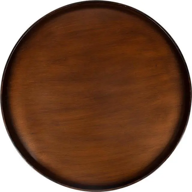 Alt view image 6 of 6 - Kate and Laurel Zabel Modern Round Metal Coffee Table with Criss Cross Base, Bronze and Black