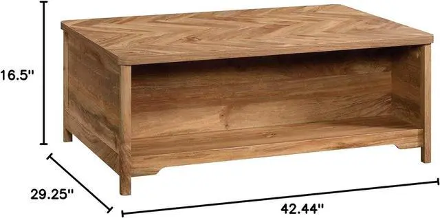 Alt view image 3 of 7 - Sauder Coral Cape Coffee Table, L: 42.44" x W: 29.25" x H: 16.50", Sindoori Mango Finish