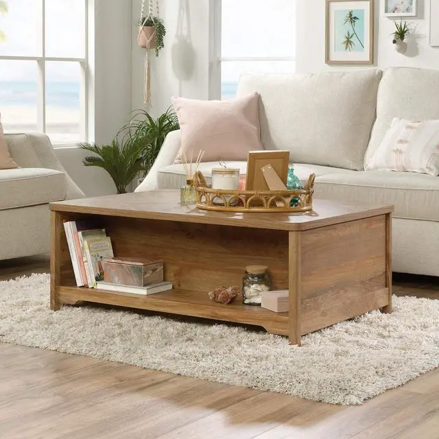 Alt view image 2 of 7 - Sauder Coral Cape Coffee Table, L: 42.44" x W: 29.25" x H: 16.50", Sindoori Mango Finish