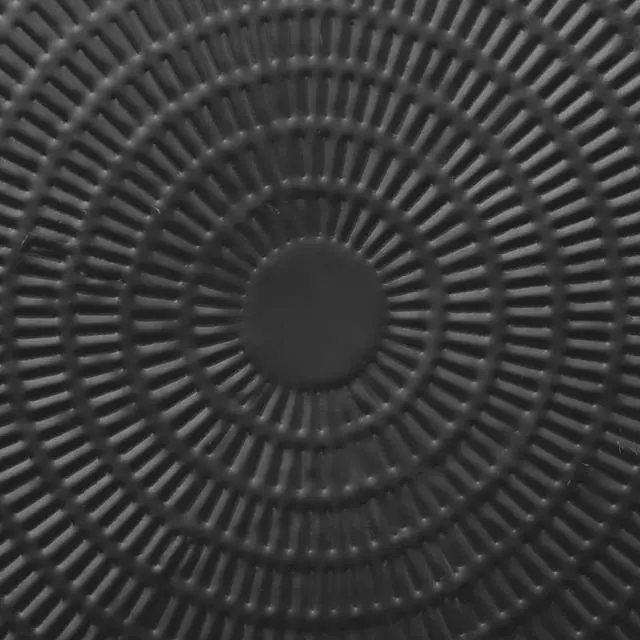 Alt view image 7 of 7 - BIRDROCK HOME Hammered Round Coffee Table | 24.75" D x 19" H | Black Iron | Modern Design | Side Table | Lightweight Metal 7.5 lbs