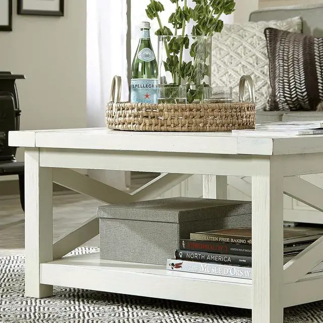 Alt view image 3 of 6 - Homestyles Seaside Lodge Off-White Coffee Table