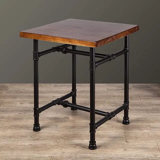 Main image of 24 Inch Industrial Rustic Iron Pipe Entry Table, End Table, Coffee Table, Side Table, Metal Legs, Bar Table/Home Set/Living Room Set/Dining Room