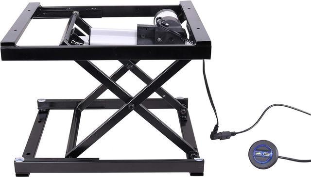 Main image of 17'' Electric Manual Control Button Dining Table Coffee Table Lift,Black,110V-240V,Working Platform Computer Desk Electronic Scissor Lift