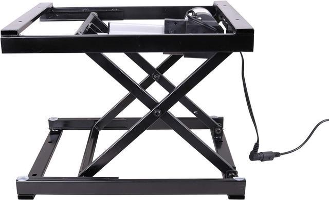 Alt view image 4 of 7 - 17'' Electric Manual Control Button Dining Table Coffee Table Lift,Black,110V-240V,Working Platform Computer Desk Electronic Scissor Lift