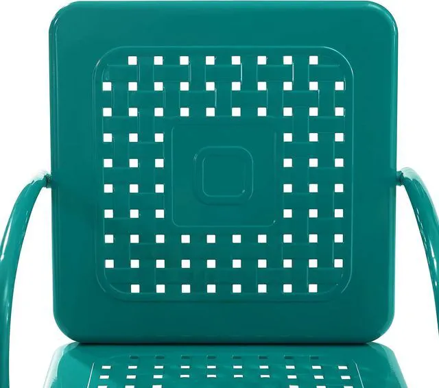 Alt view image 7 of 7 - Crosley Furniture Bates 3-Piece Retro Metal Outdoor Patio Chair Set