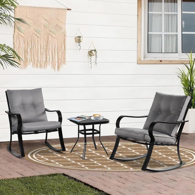 Bistro rocking chair set hot sale