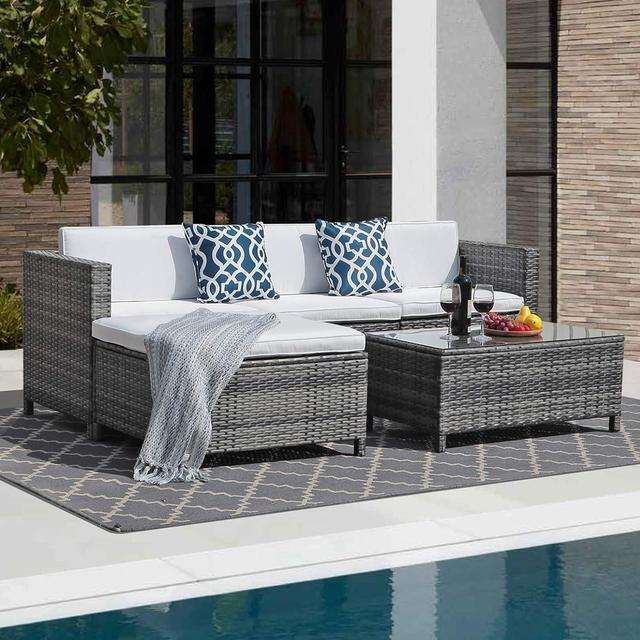 Metal frame patio online sectional