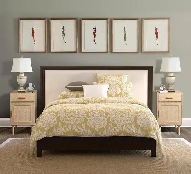 Alt view image 6 of 7 - Finnhomy Tall Nightstands Set of 2, Night Stand, Bedside Table Set of 2 with Drawer and Shelf, Hand Made Rattan Decorated Doors, Nightstands with Storage for Bedroom, Natural, 2 Pack