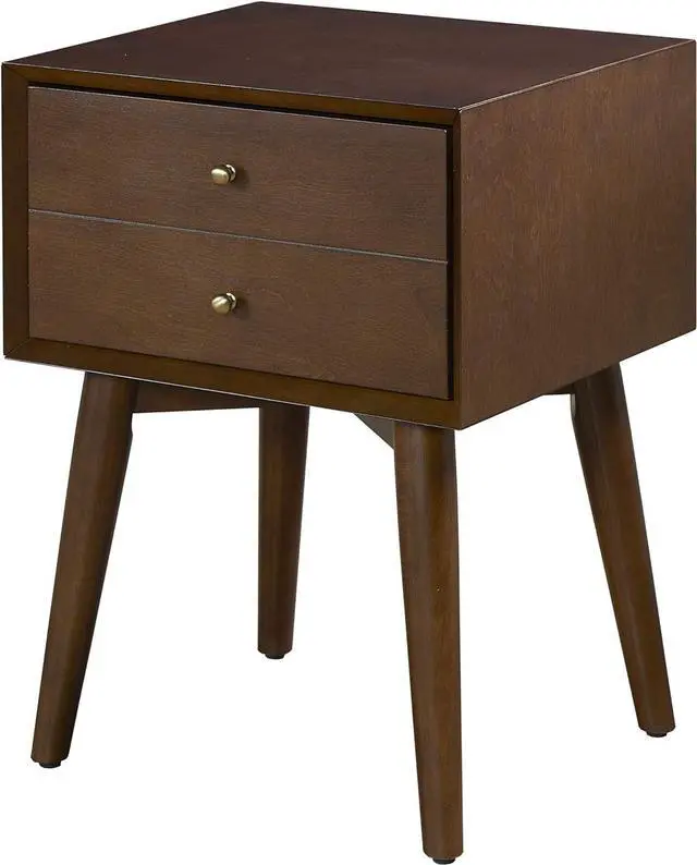 Main image of Crosley Furniture Landon Nightstand Side Table with Drawer, Mahogany