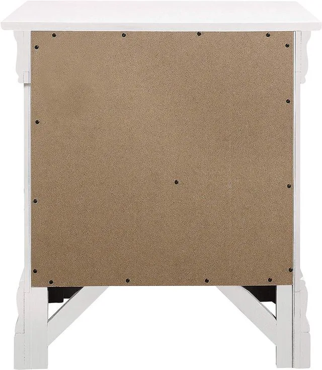 Alt view image 5 of 7 - Coaster Fine Furniture Louis Philippe 2-Drawer Nightstand White 204692