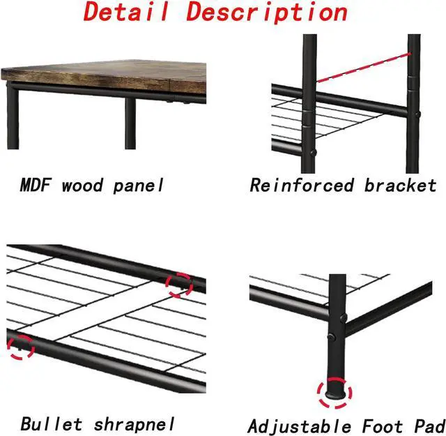 Alt view image 4 of 7 - SUOERNUO 5 Tier Shoe Rack Organizer for Closet Shoe Storage for Entryway