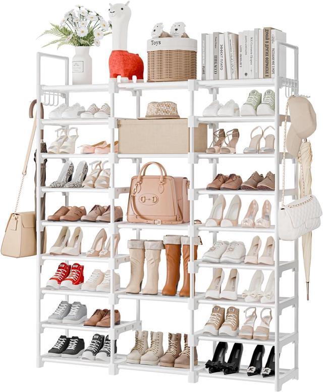 Sturdy metal best sale shoe rack