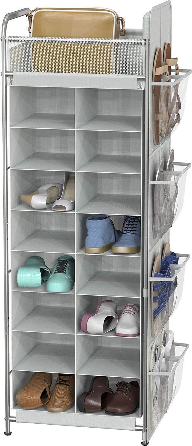 Simplehouseware 5 Shelves Hanging Closet Organizer Gray