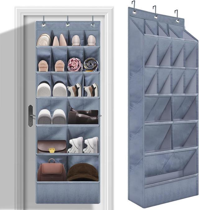 Narrow over the door shoe online organizer