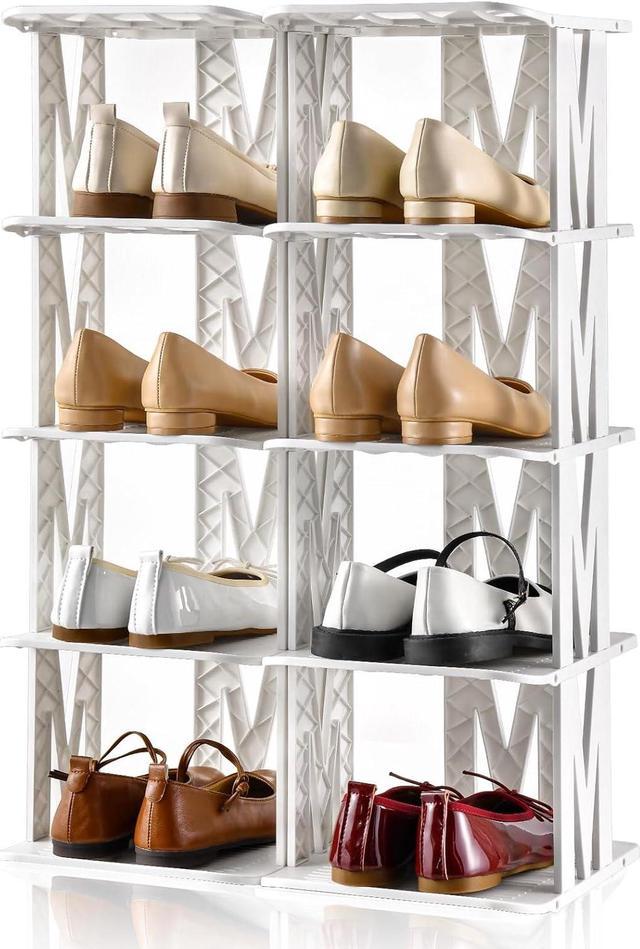 Small stackable best sale shoe rack