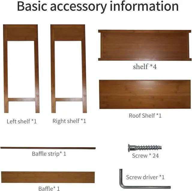 Alt view image 4 of 7 - Bamboo Shoe Rack Organizer, 5 Tier Shoe Shelf Storage Organizer, for Entryway, Hallway, and Closet (Brown-31.5)