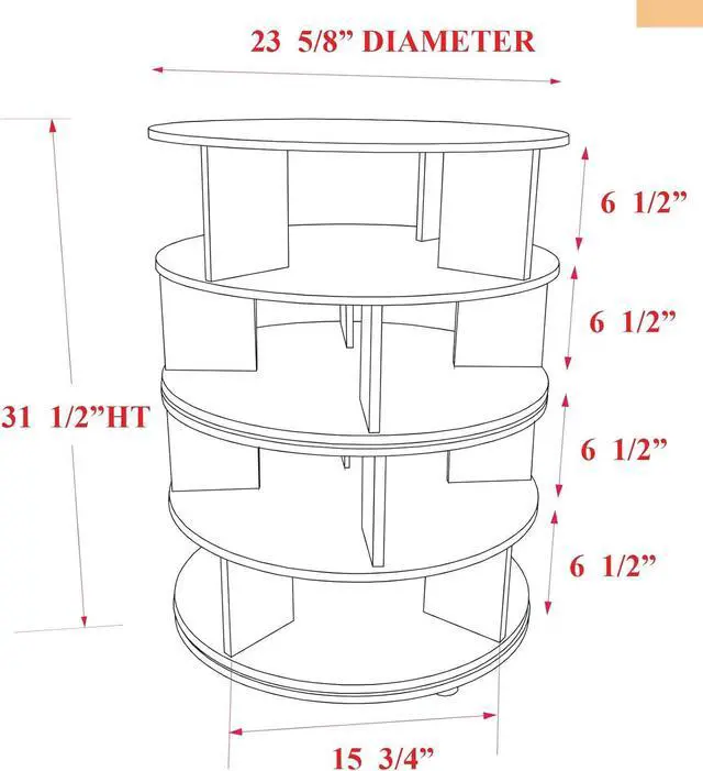Alt view image 3 of 3 - KB Designs - Revolving 16 Pair Shoe Rack Storage Organizer, White
