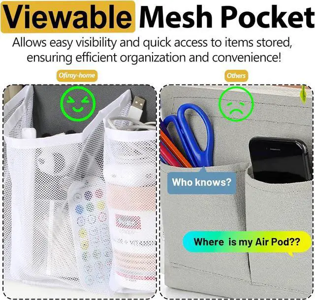 Alt view image 4 of 7 - RV Shoe Storage for Bedside - 16 Extra Large Pocket Entryway Shoes Rack