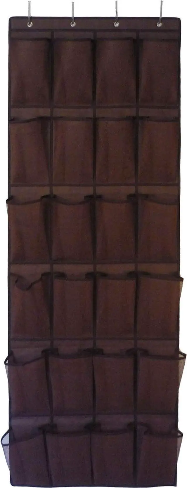 Main image of Roomganize Large Over the Door Shoe Organizer for Mens Sneakers (Bison brown)