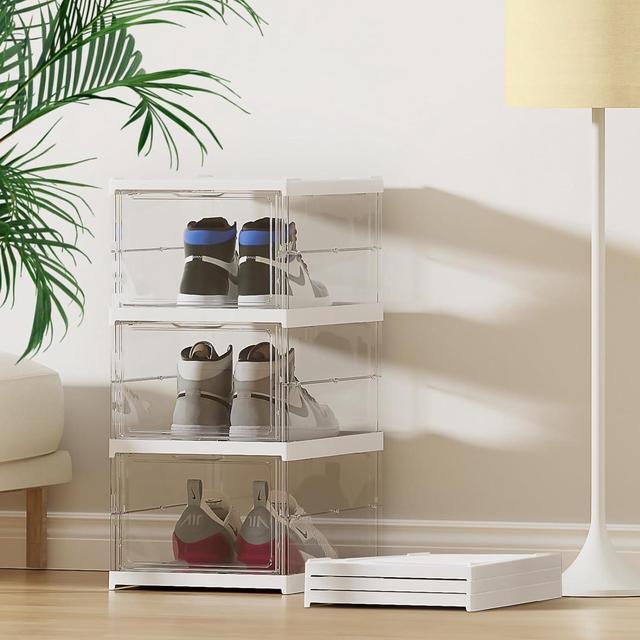 Transparent on sale shoe cabinet