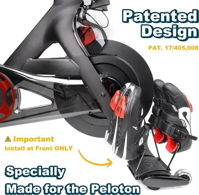 Alt view image 2 of 7 - CyclingDeal Shoe Rack Hanger Compatible with Peloton Bike & Bike+ ONLY Shoe Holder - Holds 2 Pairs of Cycling Shoes