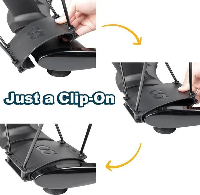 Alt view image 4 of 7 - CyclingDeal Shoe Rack Hanger Compatible with Peloton Bike & Bike+ ONLY Shoe Holder - Holds 2 Pairs of Cycling Shoes